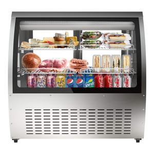 Vitrines réfrigérées à gâteaux Présentoir à gâteaux Réfrigérateur en verre incurvé Présentoir frontal à viande Deli Case Réfrigérateur commercial Congélateur - Product Image 1