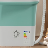 Lave-linge portable électrique à chargement par le haut de 52 L pour sous-vêtements et chaussettes, 110 V/220 V, nouveau design, mini lave-linge portable pour la maison