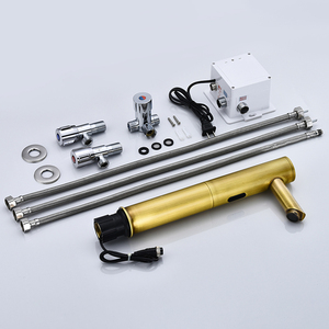 Điện Tử Cổ Tự Động Bồn Rửa Đồng Phòng Tắm Vòi Nước Mixer Set Cảm Biến Cảm Ứng Công Nghiệp Vòi Nước Với Cảm Biến - Product Image 4