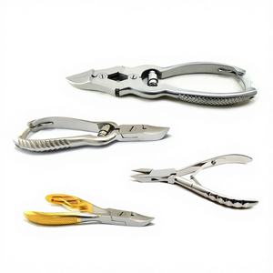 Juego de 4 Cortaúñas de Acero Inoxidable, Cortadores Resistentes para Manicura y Pedicura, Ergonómicos, para Uñas Gruesas y de Bebé - Product Image 1