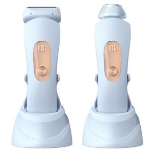 2 в 1 перезаряжаемая батарея, портативная Женская бритва для ног, рук, рук, лица, эпилятор, бритва - Product Image 2