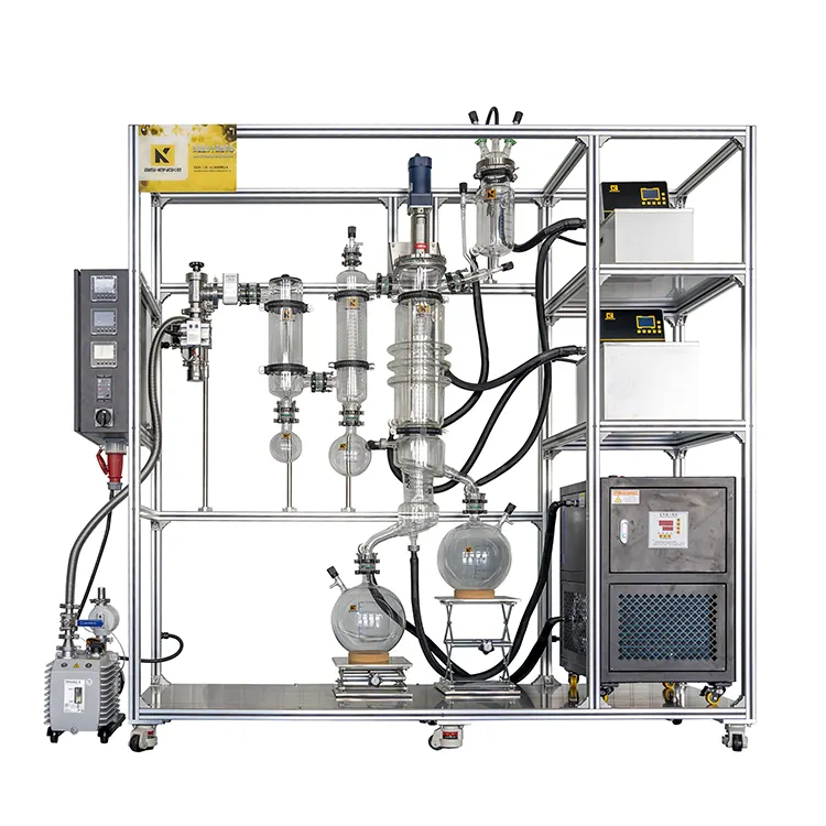 ASK 713 Lab Extractor peralatan distilasi molekul penyuling minyak kemurnian tinggi distilasi distilasi