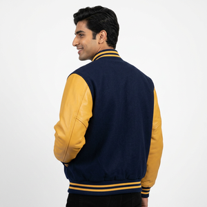 Top Products Baseball Sports Wears Varsity Jacket Letterman <b>Wool</b> Body and <b>Red</b> Leather Sleeve Jacket For Men - Product Image 1