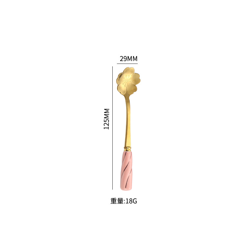 ดอกซากุระสีชมพูและทอง [ทรงสั้น 12.5CM]