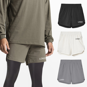 Wholesale Sports Running Shorts Gym Wear Cross Shorts Mens Fitness Workout Short With <strong>Inner</strong> <strong>Compression</strong> Shorts for Men - Product Image 1