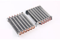 Évaporateur à tubes en laiton et ailettes en aluminium pour le refroidissement du wort de brasserie