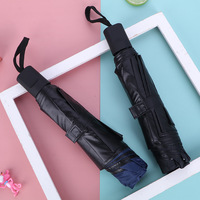 Parapluie pliant classique à 8 baleines, ouverture manuelle, 3 sections, durable, idéal pour la pluie et le soleil, vente en gros, directement de l'usine