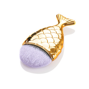 Pinceau de maquillage pour femmes, simple, Portable, dégradé, sirène poisson, voyage, fond de teint <span class=keywords><strong>BB</strong></span> crème, 1 pièce - Product Image 4