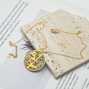Pingente de Aço Inoxidável com Letra em Caligrafia Islâmica Árabe, Joias de Moda, Colares por Atacado, Novo Presente - Product Image 2