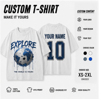 T-shirt personnalisé en coton de haute qualité pour hommes impression de t-shirts surdimensionnés en coton vierge t-shirts pour hommes
