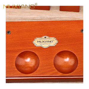 Muxiang Tobacco Pipe Stand 4 Position Straight Type Wooden Display Rack For Pipe Collection - Product Image 5