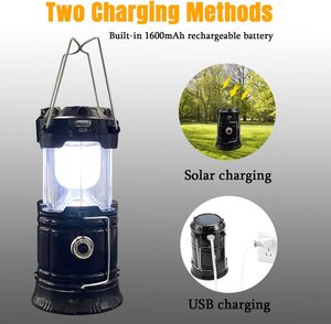 Portable LED Camping <b>Lantern</b> With <b>Solar</b> Charging Metal Body IP65 Waterproof 5000K Daylight For <b>Outdoor</b> Use - Product Image 5