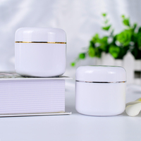 Pot en plastique blanc vide de haute qualité pour crème visage et soins de la peau, contenances 5g, 20g, 50g, 100g, 200g, pour emballage cosmétique