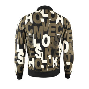 लक्जरी पुरुषों के स्वेटर फ्रेंच पुराने मनी स्टाइल रंग ब्लॉक डिजाइन थर्मल बुना हुआ बुनाई - Product Image 5