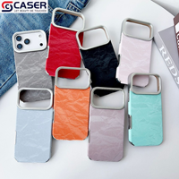 Kedatangan Baru Gaya Mewah Warna Polos Pola Gunung Bersalju Berlapis Elektro Anti-Jatuh Casing Ponsel untuk Iphone 17/16/15/14