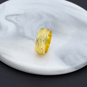 JXX Hot Sale Classic Fashion Brass <b>Vintage</b> <b>Rings</b> for Men 24K <b>Gold</b> Plated Arabic Jewellery Trendy Style for Dubai - Product Image 4