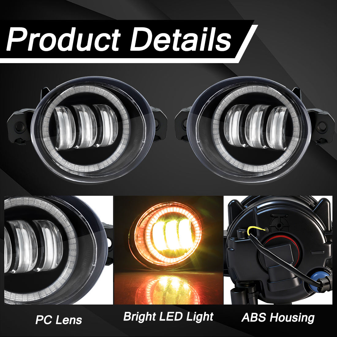 Luz amarilla Ojos de ángel rojos