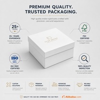 Boîte cadeau rigide blanche personnalisée de luxe, finition mate, texture lisse, couvercle et base pour emballage de produits de soin de la peau, MOQ 1
