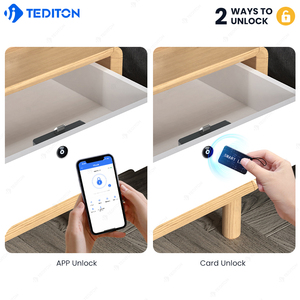 Tediton ttlock điều khiển từ xa đồ nội thất Keyless thông minh an ninh vô hình ẩn RFID IC keycard Tủ Ngăn Kéo Locker khóa - Product Image 2