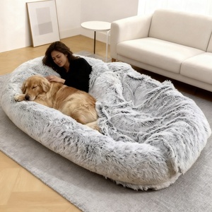 Cama grande y lavable para perros, colchón ortopédico de lujo cálido y suave para mascotas para perros gigantes con diseño inferior antideslizante - Product Image 4