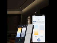Système de maison intelligente KNX/EIB avec écran tactile intelligent de 3,5 pouces et 4 boutons de commande, prend en charge l'interphone vidéo SIP