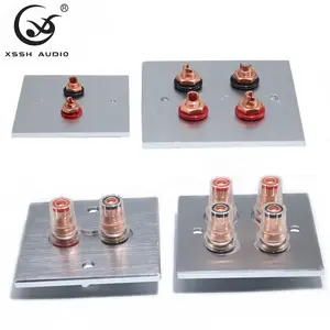 Speaker Terminal Socket YIVO XSSH Audio DIY OEM ODM Video Copper Brass Amplifier Female Short Version Plate Socket Binding Post