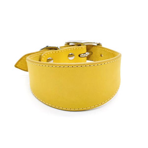 Collar de galgo de cuero cónico extra ancho de varios colores de alta calidad - Product Image 4