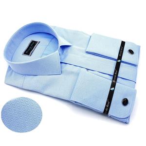 Chemises d'affaires pour hommes en tissu dobby 100% coton respirant et tendance, écologiques, pour les mariages et les costumes de la saison printanière - Product Image 5