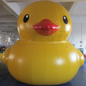 Grands jouets gonflables drôles personnalisés d'eau <span class=keywords><strong>piscine</strong></span> énorme bouée gonflable canard jaune - Product Image 1