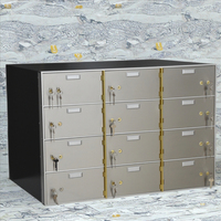 Hochwertiger Safe aus Edelstahl mit Schlüssels chloss Bank Vault Locker für sichere Aufbewahrung