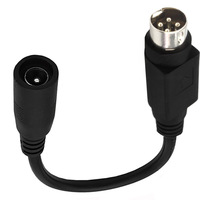 Câble adaptateur Mini Din 4 broches mâle vers DC 5521 femelle pour transmission de signal d'alimentation