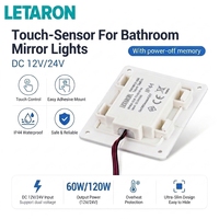NOUVEAU Interrupteur Tactile à Gradation CCT Certifié CE, Étanche IP44, 12-24V DC, pour Système de Contrôle d'Éclairage de Miroir LED