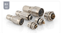 Caméra industrielle série H HR10A-10P-10P(74) et connecteur push-pull circulaire autobloquant pour interphone portable IP50 4-12 broches