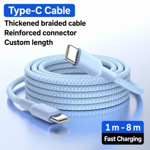 สายชาร์จแบบถัก USB C to USB C ความยาว 1 ม. 2 ม. 3 ม. รองรับการชาร์จเร็ว 60W พร้อมซิงค์ข้อมูล - Product Image 5