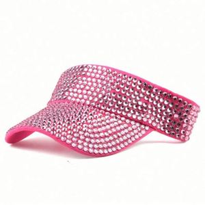 Gorra de Visera con Pedrería Brillante para Mujer, Moda Verano, Deportiva, para Golf - Product Image 3