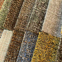 Tissu Jacquard Chenxin 100% Polyester Anti-boulochage Effet Lin pour Canapé et Décoration Intérieure, Poids Moyen 300g/m²