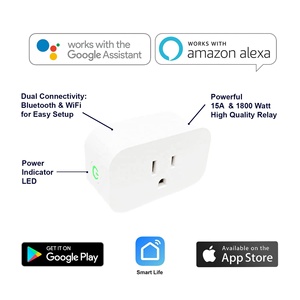 Linsheng Tuya Remote Control <strong>Smart</strong> Plug Portable Travel Mini <strong>Wifi</strong> Plug For Alexa Google <strong>Smart</strong> Home Life - Product Image 4
