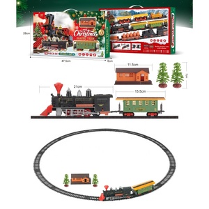 Jouets de <span class=keywords><strong>Noël</strong></span> d'exportation transfrontalière, arbres de <span class=keywords><strong>Noël</strong></span>, véhicules à chenilles <span class=keywords><strong>électrique</strong></span>s, <span class=keywords><strong>train</strong></span> classique 1:87 avec lumières et musique en cadeau - Product Image 5