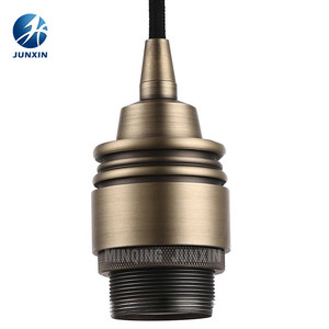 Socle à douille rétro Vintage Edison E27, Vintage, <span class=keywords><strong>pour</strong></span> ampoule Led, supports de <span class=keywords><strong>lampe</strong></span> en aluminium avec suspension E26, porte-<span class=keywords><strong>lampe</strong></span> halogène en métal - Product Image 3