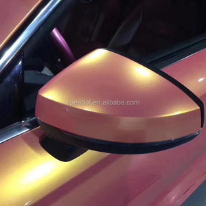 غلاف فينيل ممتاز عالي اللمعان * 18 متر من الفينيل باللون الذهبي والوردي المرجاني - Product Image 4