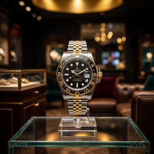 นาฬิกา GMT TT สองสี ทอง เงิน ดำ โลโก้ S กลไก Seiko NH35 ตัวเรือนสแตนเลส สปอร์ต MOD สำหรับดำน้ำ กันน้ำได้ 50 บาร์ - Product Image 2