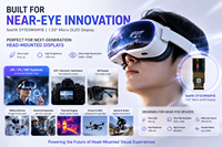 Layar Micro OLED 1,03 Inci 2560x2560, Panel Si-OLED Kecerahan Tinggi 1500 Nits dengan Antarmuka MIPI untuk Kacamata Pintar AR/VR & HMD
