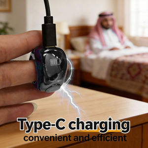 Anillo de Zikr Musulmán, Contador Inteligente con Control por Aplicación, Tamaño Ajustable, Resistente al Agua IP67, Pantalla OLED, Carcasa de Plástico, Anillo Tasbeeh - Product Image 2