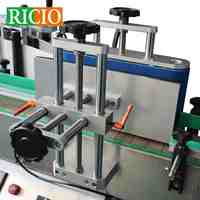 Étiqueteuse automatique verticale RICIO pour bocaux métalliques, boîtes de conserve, bouteilles rondes – Applicateur d'étiquettes de table entièrement automatique