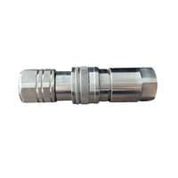 Naiwo 1/2 "NPT ISO16028 Face plate Push to Connect Quick Release Coupling Stainless Hydraulic Skid Steer Non-spill Fast Fitting
