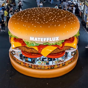 Superbe rue magasin Art déco moderne en fibre de verre géant en forme de hamburger Sculpture design accrocheur <span class=keywords><strong>dessin</strong></span> des foules - Product Image 3