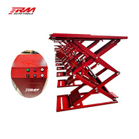 Pont élévateur ciseaux ultra-plat 4T 4000kg 105mm électrique hydraulique 220V 2.2kW pour voiture, équipement de garage 1900mm