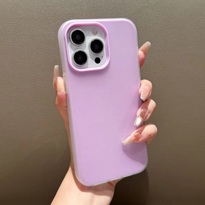 เคสโทรศัพท์หนังแท้แบบเจลลี่ 2-in-1 สีพื้น สำหรับ XS Max แบบเจาะรูขนาดใหญ่ ป้องกันการกระแทก - Product Image 5