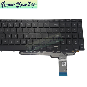 คีย์บอร์ดแล็ปท็อปแบ็กเก็ตภาษาอังกฤษของสหรัฐสำหรับ Asus <span class=keywords><strong>VivoBook</strong></span> <span class=keywords><strong>17</strong></span> X1702 X1702Z X1703 X1703Z แป้นพิมพ์ X1703ZA สีดำใหม่ - Product Image 4