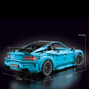 T5002 Mercedes-Benz C63 Sports Car 1:8 Scale ABS Plastic Model <b>Building</b> <b>Block</b> <b>Set</b> Educational Toy for Kids and Teens - Product Image 4